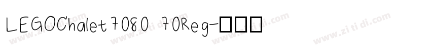 LEGOChalet7080 70Reg字体转换